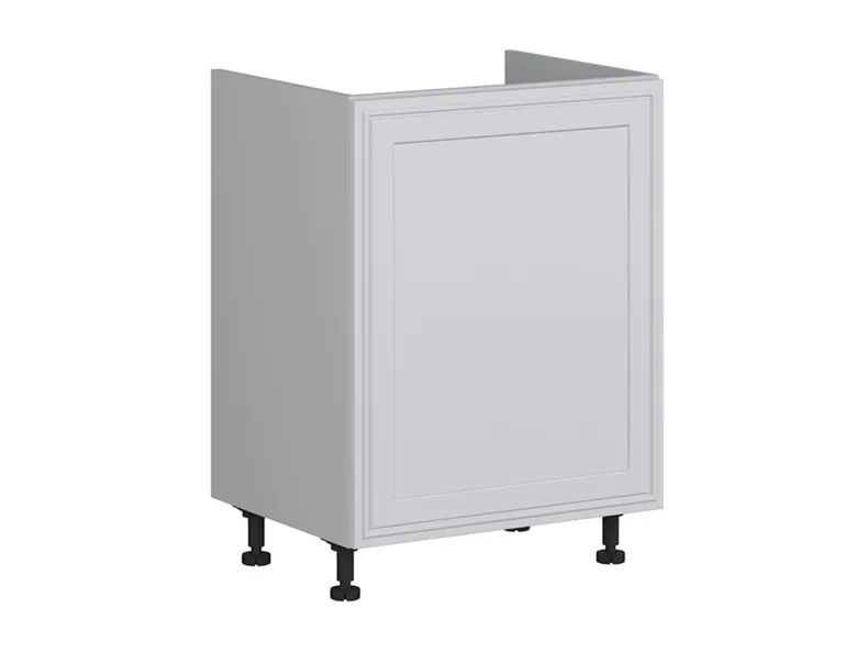 BRW Кухонный шкаф под мойку Verdi 60 см правый светло-серый матовый, греноловый серый/светло-серый матовый FL_DK_60/82_P-SZG/JSZM фото №2