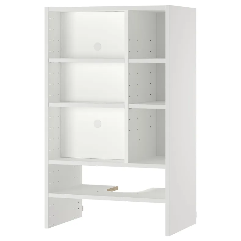 IKEA METOD МЕТОД, навесной шкаф д / встроенной вытяжки, белый, 60x37x100 см 105.476.41 фото №1