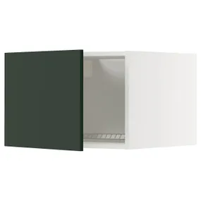 IKEA METOD МЕТОД, верхня шафа для холодильн/мороз кам, білий / Хавсторп темно-зелений, 60x40 см 295.571.40 фото