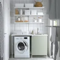 IKEA ENHET ЕНХЕТ, пральня, білий/блідо-сіро-зелений, 139x63.5x90.5 см 295.545.61 фото thumb №2