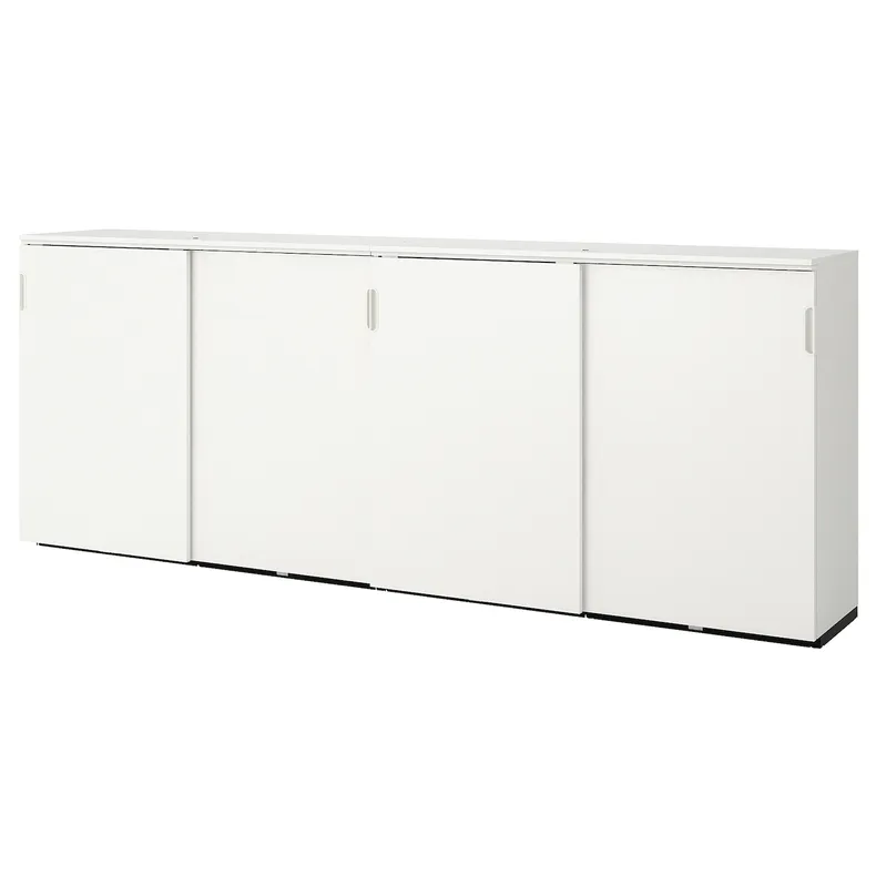 IKEA GALANT ГАЛАНТ, комбінація для зберіг з розсув двер, білий, 320x120 см 092.856.16 фото №1