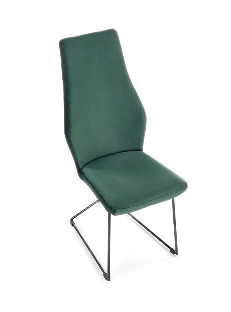 Кухонний стілець HALMAR K485 темно-зелений, чорний фото №7