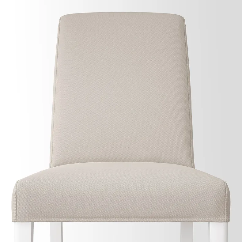 IKEA BERGMUND БЕРГМУНД, стілець, білий / ХАЛЛАРП бежевий 393.880.76 фото №5