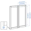 IKEA IVAR ИВАР, дверь, темно-серый / войлок, 42x83 см 305.345.67 фото thumb №4