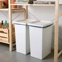 IKEA FILUR ФІЛУР, кошик з кришкою, білий, 42 l 201.938.99 фото thumb №6