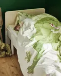 IKEA SLÄKT СЛЭКТ, раздвижная кровать с реечным дном, белый / береза, 80x200 см 693.266.09 фото thumb №4