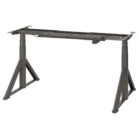 IKEA IDÅSEN ІДОСЕН, рама стола-трансформера, темно-сірий, 146x70 см 003.207.23 фото