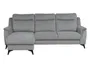 BRW Угловой диван Leo с ящиком для хранения велюровый серый, Матовый бархат 85 NA-LEO-REC/BK_2F-TK1_B24045 фото