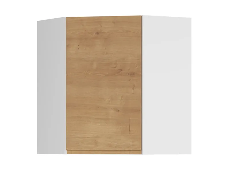 BRW Угловой верхний кухонный шкаф Sole 60 см правый дуб арлингтон, альпийский белый/арлингтонский дуб FH_GNWU_60/72_P-BAL/DAANO фото №1