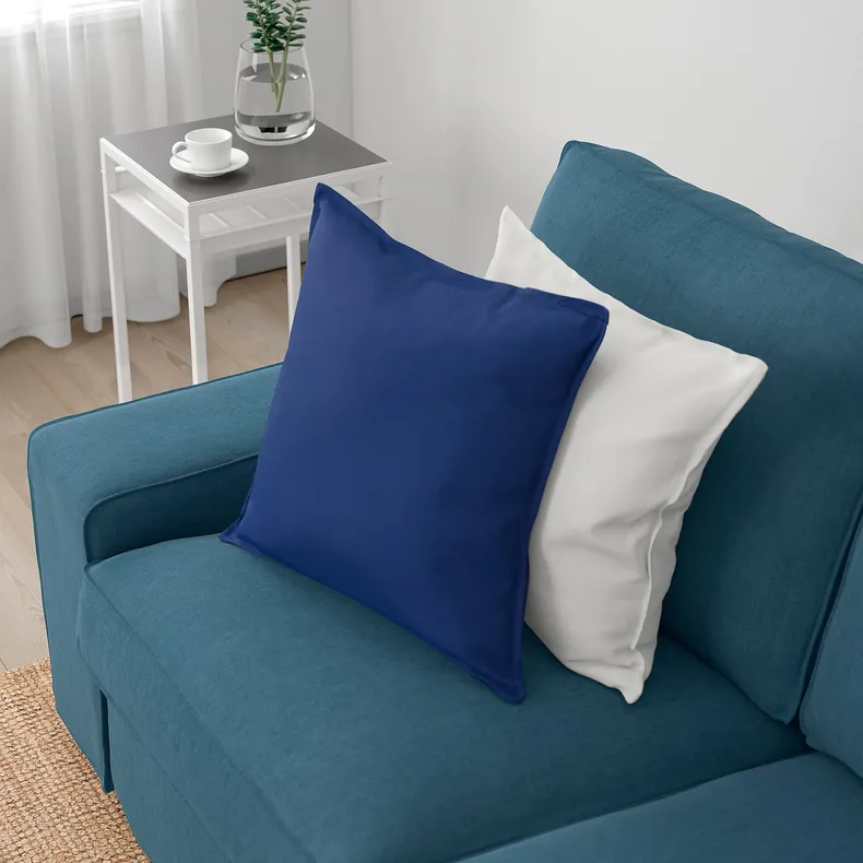 IKEA KIVIK КИВИК, 5-местный угловой диван, Талмира голубая 594.847.22 фото №2