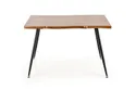 Кухонний стіл HALMAR LARSON 120x80 см, стільниця - натуральний дуб, ніжки - чорні фото thumb №2
