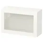 IKEA BESTÅ БЕСТО, комбинация настенных шкафов, белый / Синдвик белое прозрачное стекло, 60x22x38 см 794.292.25 фото