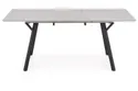 Розкладний стіл кухонний HALMAR BALROG 2 140-180x80 см, стільниця - світло-сіра, ніжки - чорні фото thumb №7