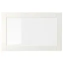 IKEA OSTVIK ОСТВИК, стеклянная дверь, белое / прозрачное стекло, 60x38 см 104.727.06 фото thumb №1