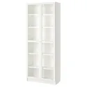 IKEA BILLY БІЛЛІ / OXBERG ОКСБЕРГ, книжкова шафа зі скляними дверцятам, білий / скло, 80x42x202 см 793.988.32 фото thumb №1