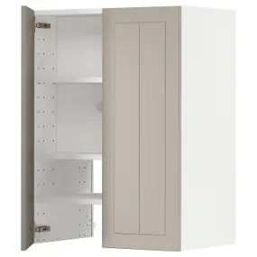 IKEA METOD МЕТОД, навесной шкаф д / вытяжки / полка / дверь, белый / Стенсунд бежевый, 60x80 см 995.045.39 фото