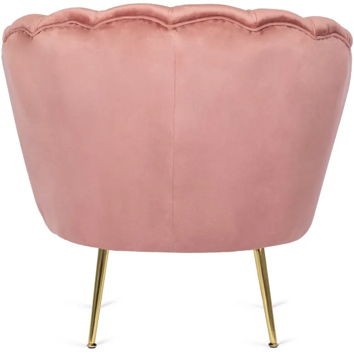 Кресло мягкое бархатное MEBEL ELITE ANGEL Velvet, розовый фото №8