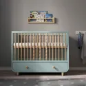 IKEA MYLLRA МЮЛЛРА, детская кроватка с ящиком, светло-бирюзовый, 60x120 см 804.626.19 фото thumb №7
