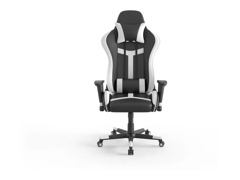 BRW Velo, игровое кресло черно-белое, белый/черный OBR_GAM_VELO-CZARNO/BIALY фото №2