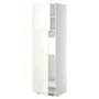 IKEA METOD МЕТОД, висока шафа для холодильника, 2 дв, білий / ВЕДДІНГЕ білий, 60x60x200 см 294.694.74 фото