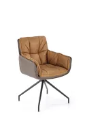 Кухонний стілець HALMAR K523 коричневий/темно-коричневий фото thumb №3