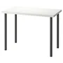 IKEA LINNMON ЛІННМОН / ADILS АДІЛС, письмовий стіл, білий / темно-сірий, 100x60 см 194.161.84 фото