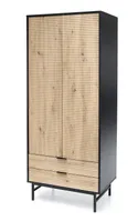 Шкаф для одежды HALMAR MURANO S-1 дуб артизан/черный фото thumb №1