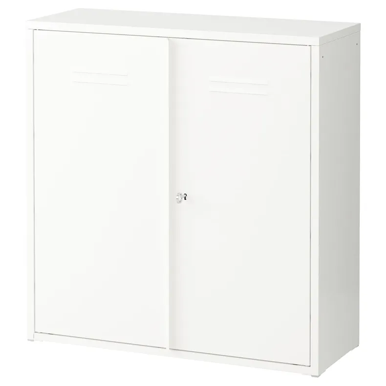 IKEA IVAR ИВАР, шкаф с дверями, белый, 80x83 см 303.815.93 фото №1
