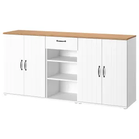 IKEA SKRUVBY СКРУВБИ, комбинация д / хранения, белый, 190x90 см 395.256.05 фото