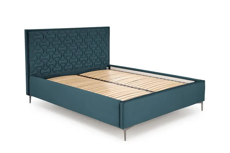 Изголовье кровати HALMAR MODULO W2 160 см темно-зеленого цвета. Монолит 37 фото №2
