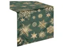 BRW Рождественская скатерть Gold Christmas 40x140 см зеленая 094751 фото thumb №1