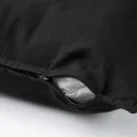 IKEA GURLI ГУРЛИ, чехол на подушку, черный, 50x50 см 802.811.38 фото thumb №4