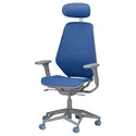 IKEA STYRSPEL СТИРСПЕЛЬ, стул для геймеров, синий / светло-серый 105.066.93 фото thumb №1