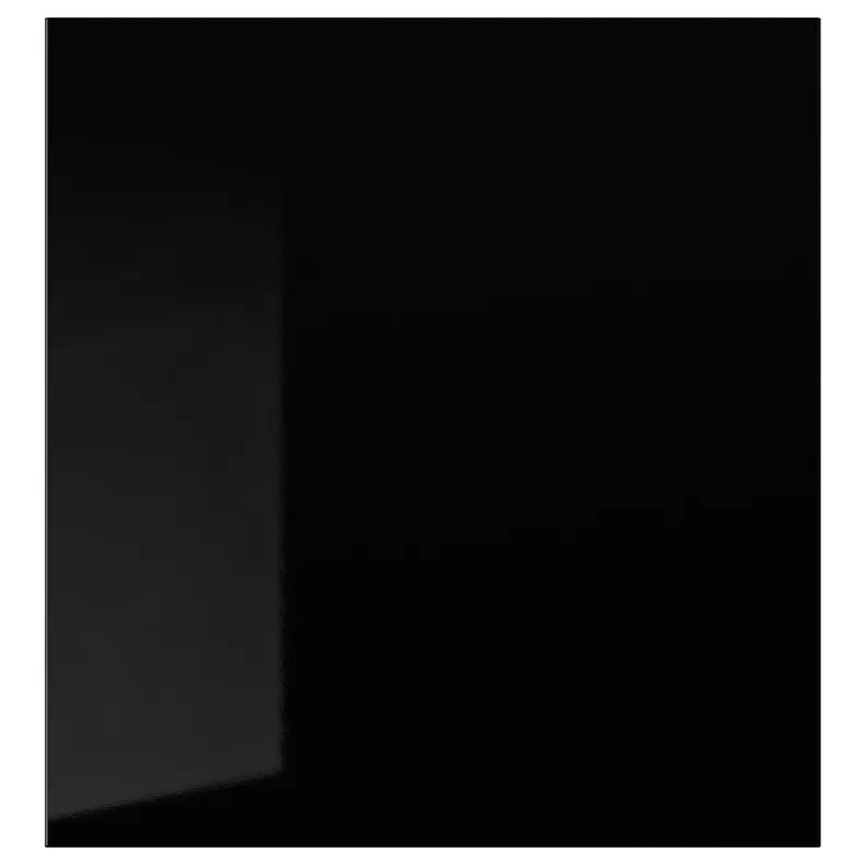 IKEA SELSVIKEN СЕЛСВІКЕН, дверцята, чорний глянцевий, 60x64 см 002.916.26 фото №1