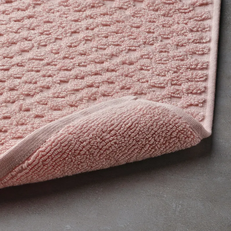 IKEA FJÄLLKATTFOT ФЙЕЛЛКАТТФОТ, килимок для ванної кімнати, блідо-рожевий, 50x80 см 305.800.26 фото №4