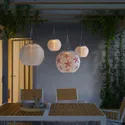 IKEA SOLVINDEN СОЛВИДЕН, подвесная светодиодная лампа, внешняя сфера / красная звезда, 30 см 805.139.49 фото thumb №2