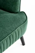 М'яке крісло оксамитове HALMAR DELGADO BLUVEL 78, темно зелений фото thumb №4