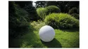 BRW Садовый светильник Stono 58,5 см пластиковая сфера серый 093186 фото thumb №2