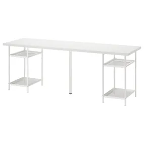 IKEA LAGKAPTEN ЛАГКАПТЕН / SPÄND СПЭНД, письменный стол, белый, 200x60 см 995.716.04 фото