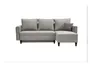 BRW Универсальный угловой диван Marti со спальной функцией и 2 корзинами для хранения велюровый серый, Наслаждайтесь новыми 45 NA-MARTI-LX_3DL.URCBK_G2_BBC19D фото