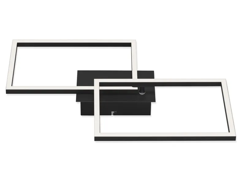 BRW Frame Led 2-позиционный потолочный светильник с таймером черный 085496 фото №1