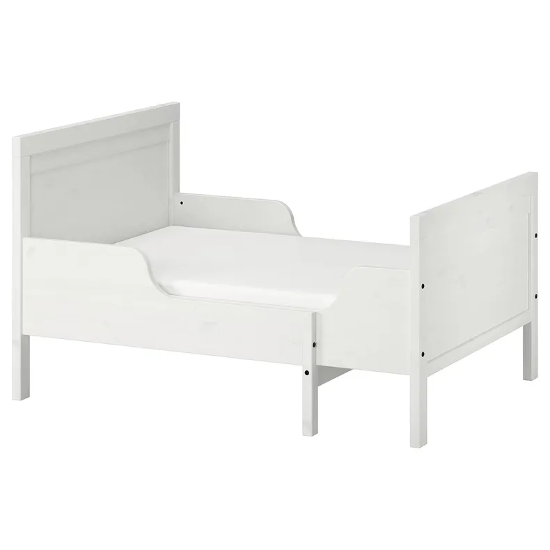 IKEA SUNDVIK СУНДВИК, раздвижная кровать с реечным дном, белый, 80x200 см 490.460.68 фото №1