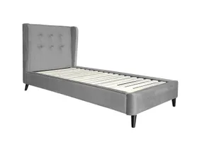Ліжко односпальне HALMAR ESTELLA 90 90х200 см сірий фото