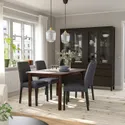 IKEA STRANDTORP СТРАНДТОРП / BERGMUND БЕРГМУНД, стол и 4 стула, коричневый / средне-серый, 150 / 205 / 260 см 794.410.53 фото thumb №2