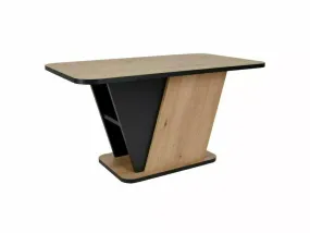 Журнальний столик SIGNAL Crocus 90х50 см, дуб артизан / чорний фото