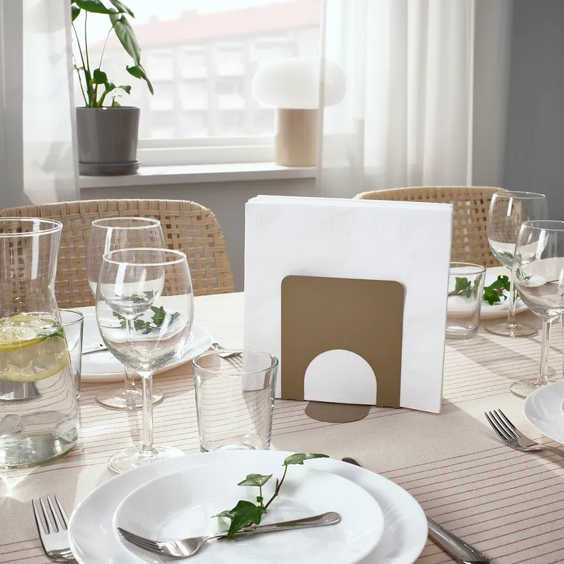 IKEA SKOGSRÖR СКОГСРЕР, підставка для серветок, світло-сіро-коричневий, 13x12 см 505.751.56 фото №2