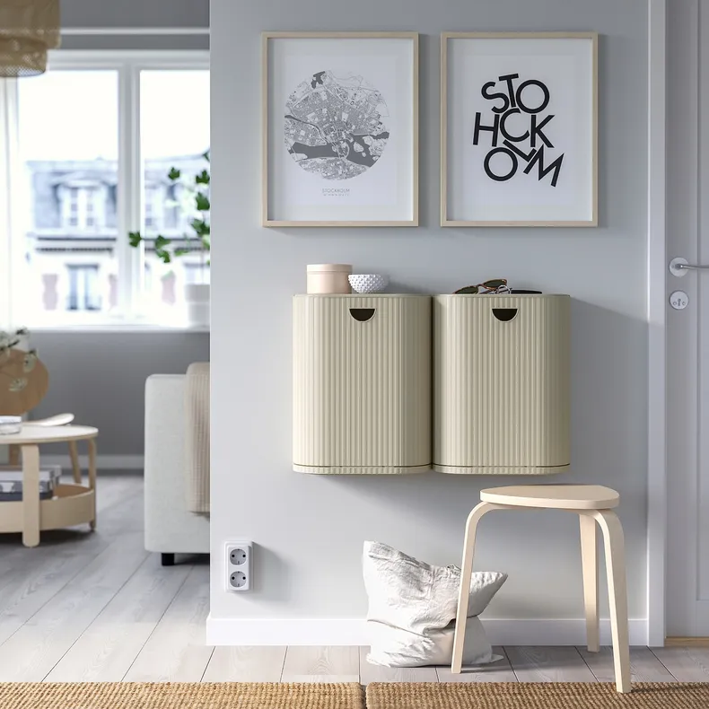 IKEA GÅRDSBUTIK ГОРДСБУТІК, кошик з кришкою, сірий бежевий, 21 l 705.651.99 фото №5