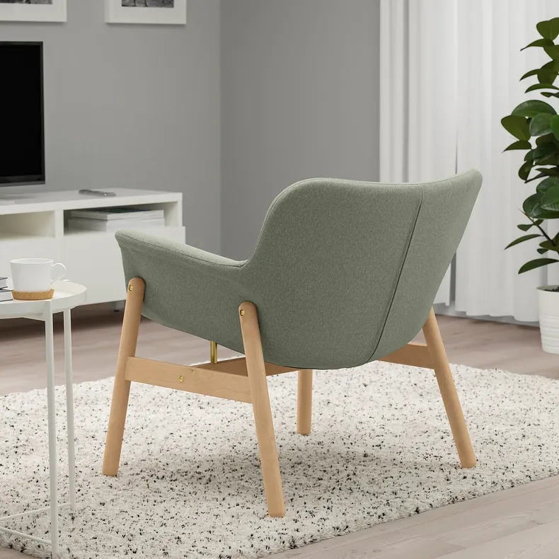 IKEA VEDBO ВЕДБУ, крісло, Гарматний світло-зелений 205.522.22 фото №5