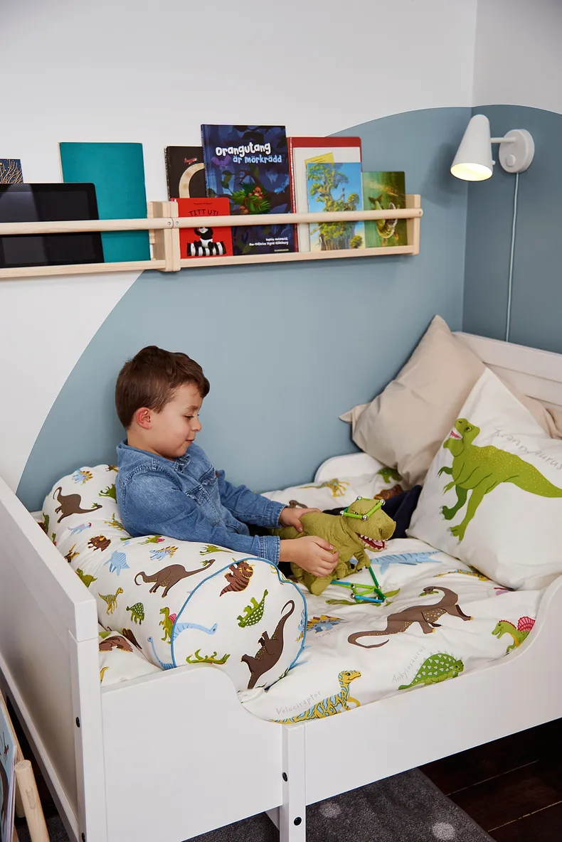 IKEA SUNDVIK СУНДВИК, раздвижная кровать с реечным дном, белый, 80x200 см 490.460.68 фото №6