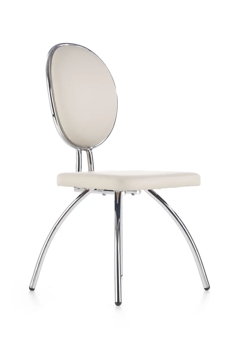 Кухонный стул HALMAR K297 светло-серый/хром фото №5